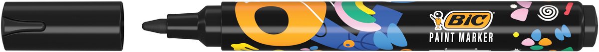 Paintmarker bic intensity zwart | 12 stuks
