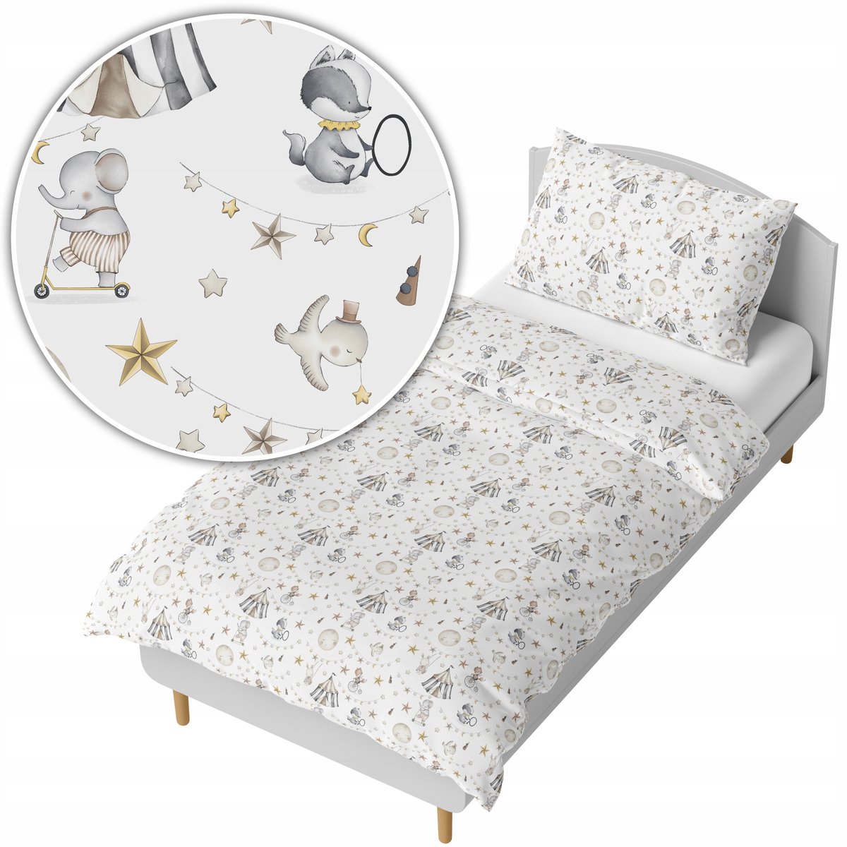 Kinderbeddengoed 140x200 cm - Circus Thema