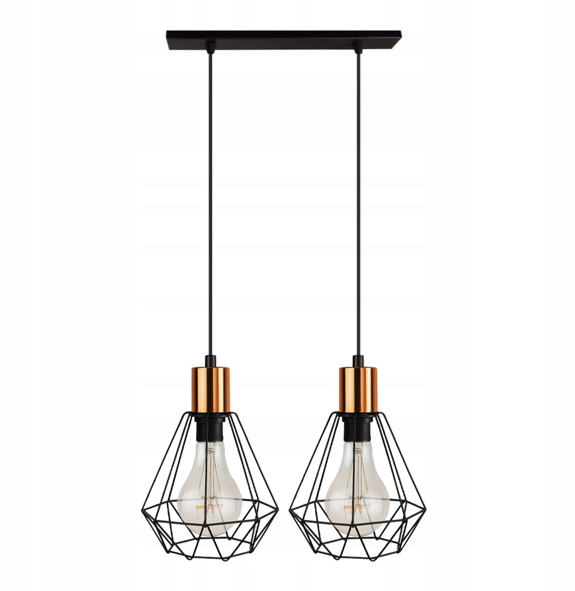 Komat Loft Hanglamp Zwart Metaal 3x E27 - Stijlvolle Verlichting