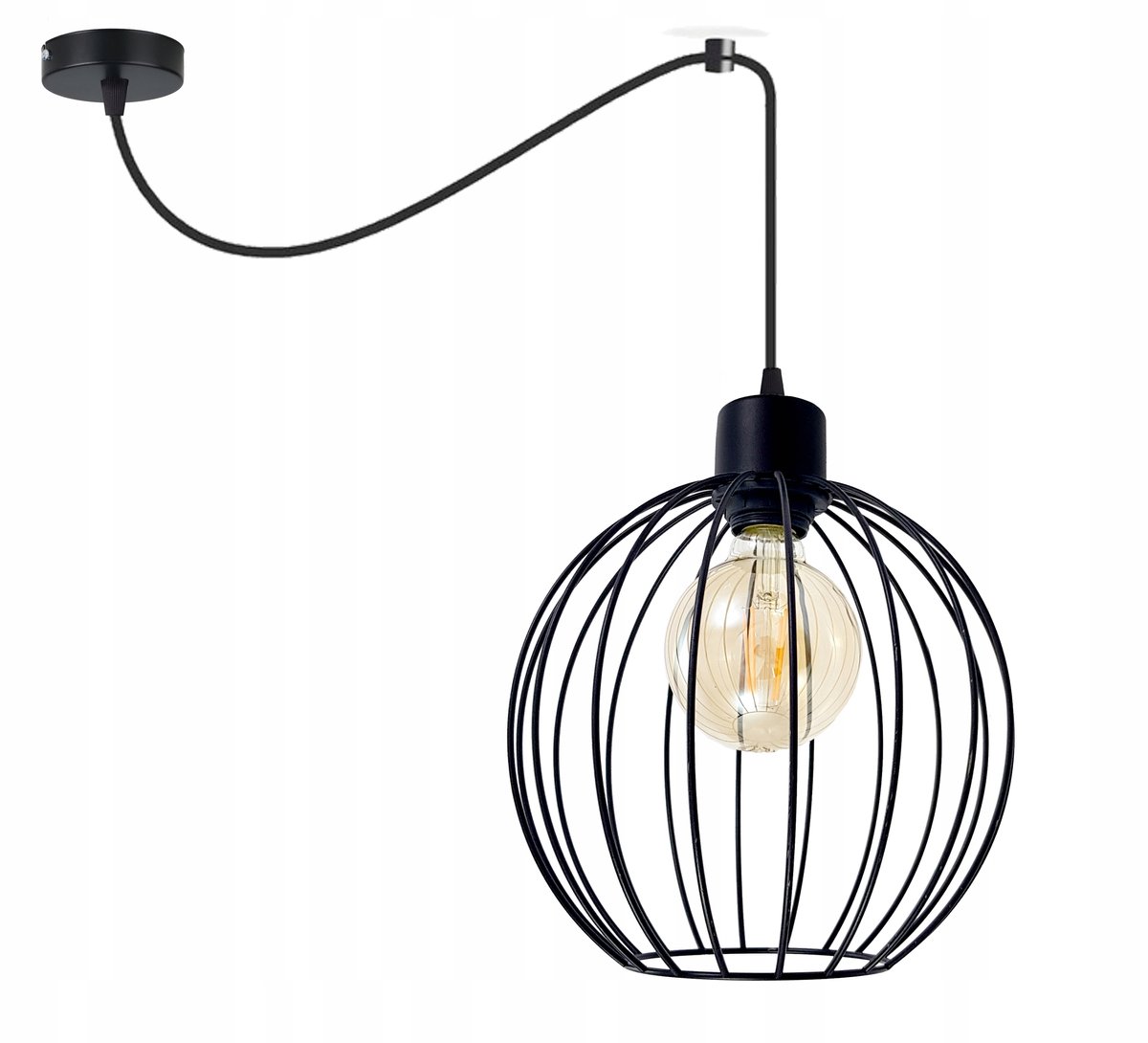Hanglamp ZWISS Spider XL - Zwart Metaal - E27