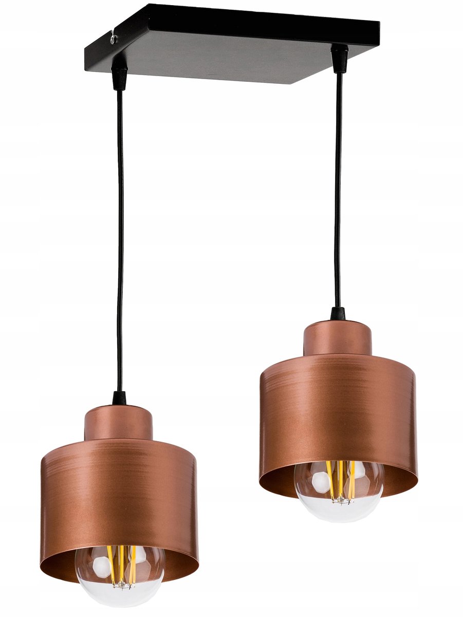 Hanglamp Loft Koper E27 2-lichts Metaal