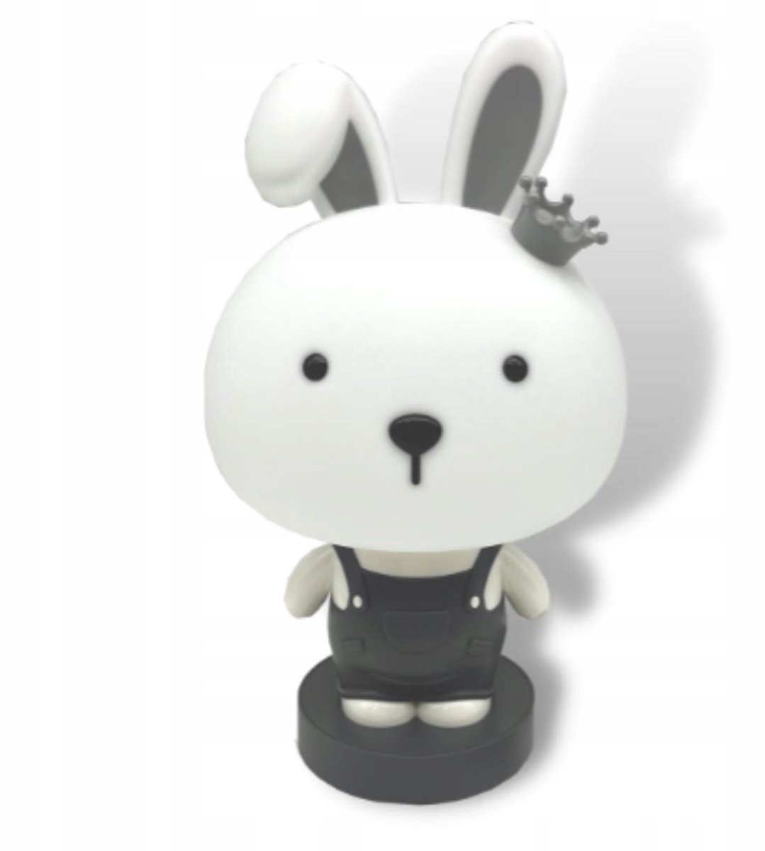 Decoratieve Nachtlamp Krabbel Konijn Grijs E14 - 33cm