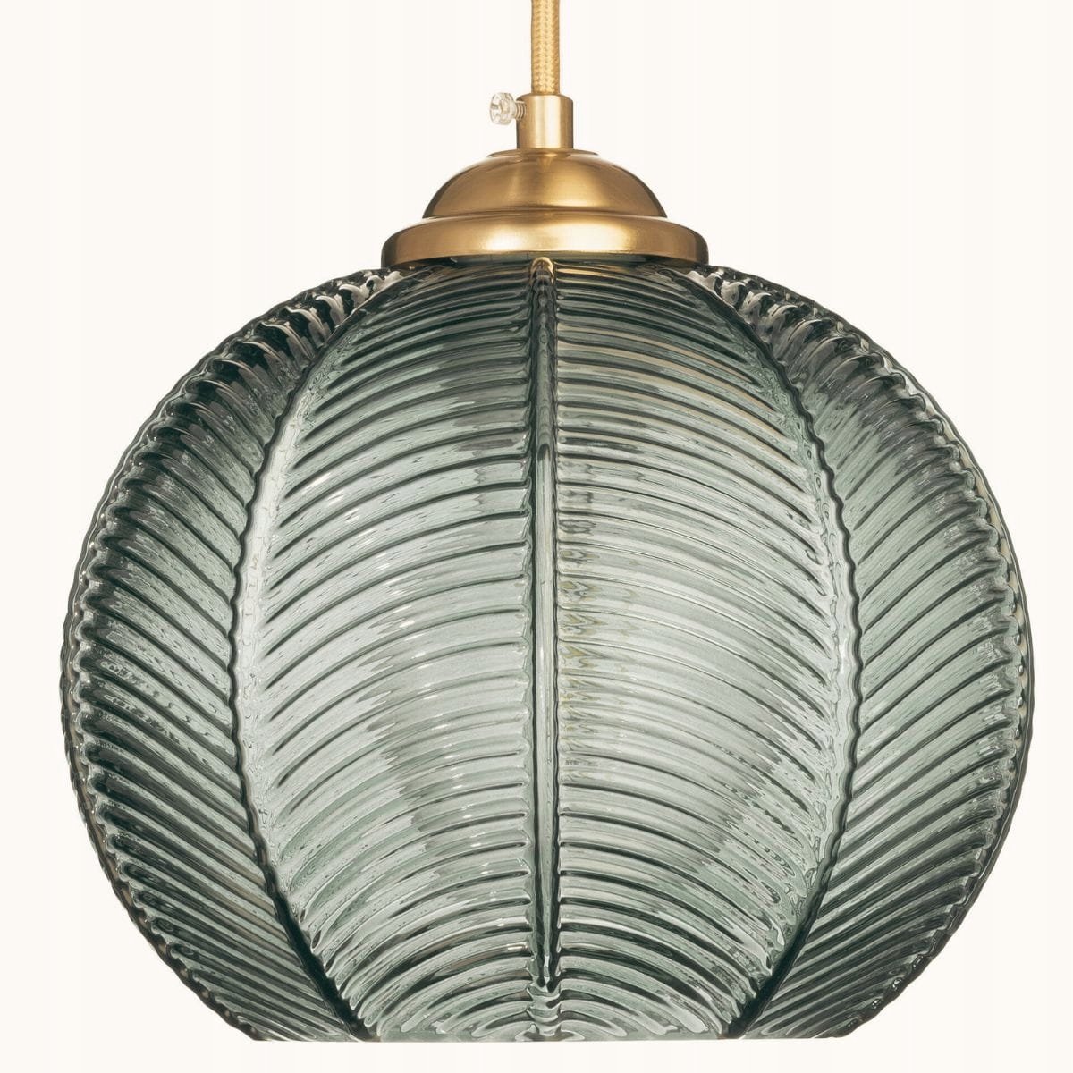 Glazen Hanglamp JOY, Sjalie Groen, Goud - Stijlvol en Modern