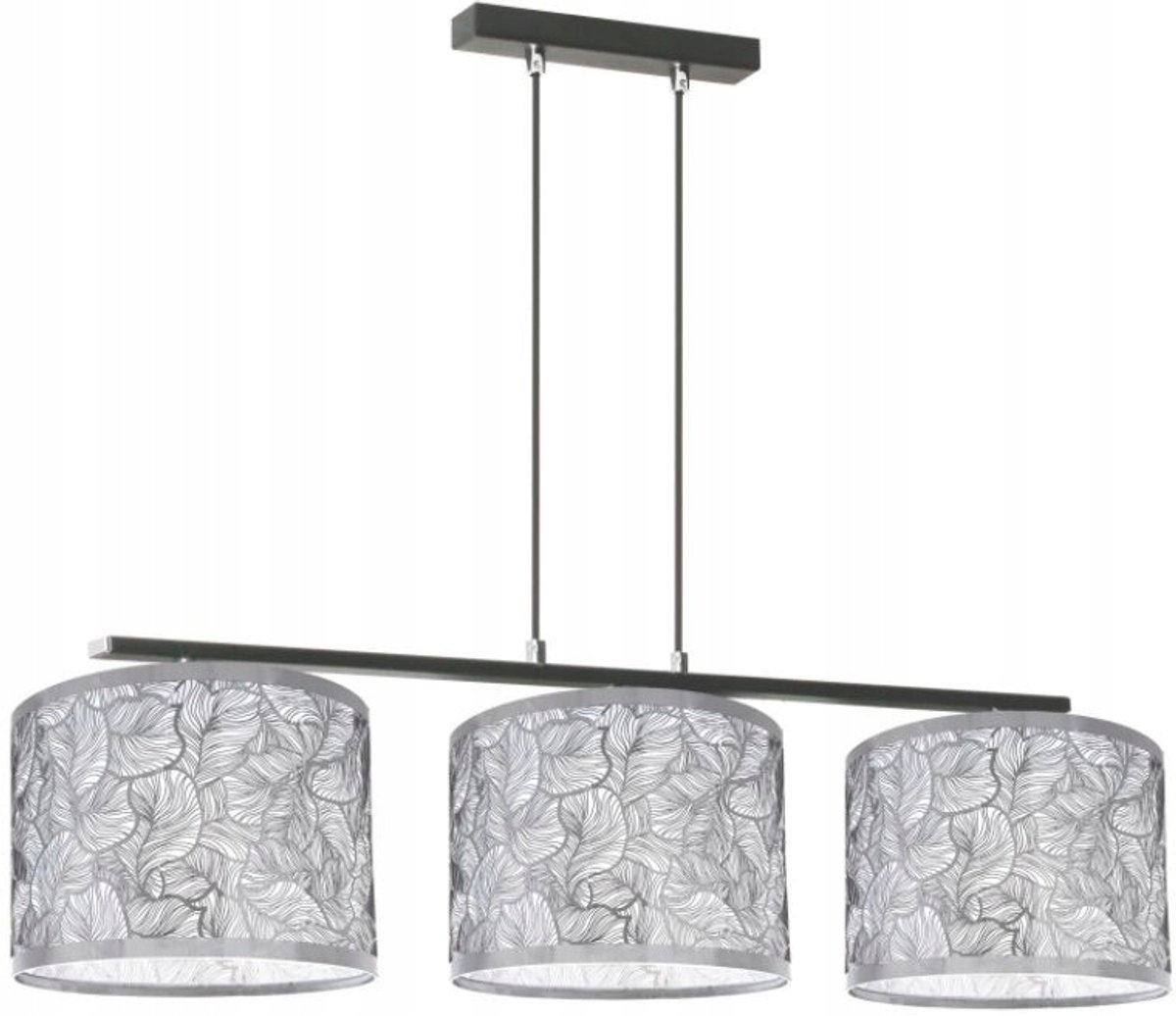 Lampex Pewonia Plafondlamp Zwart 3x E27 60W 95cm