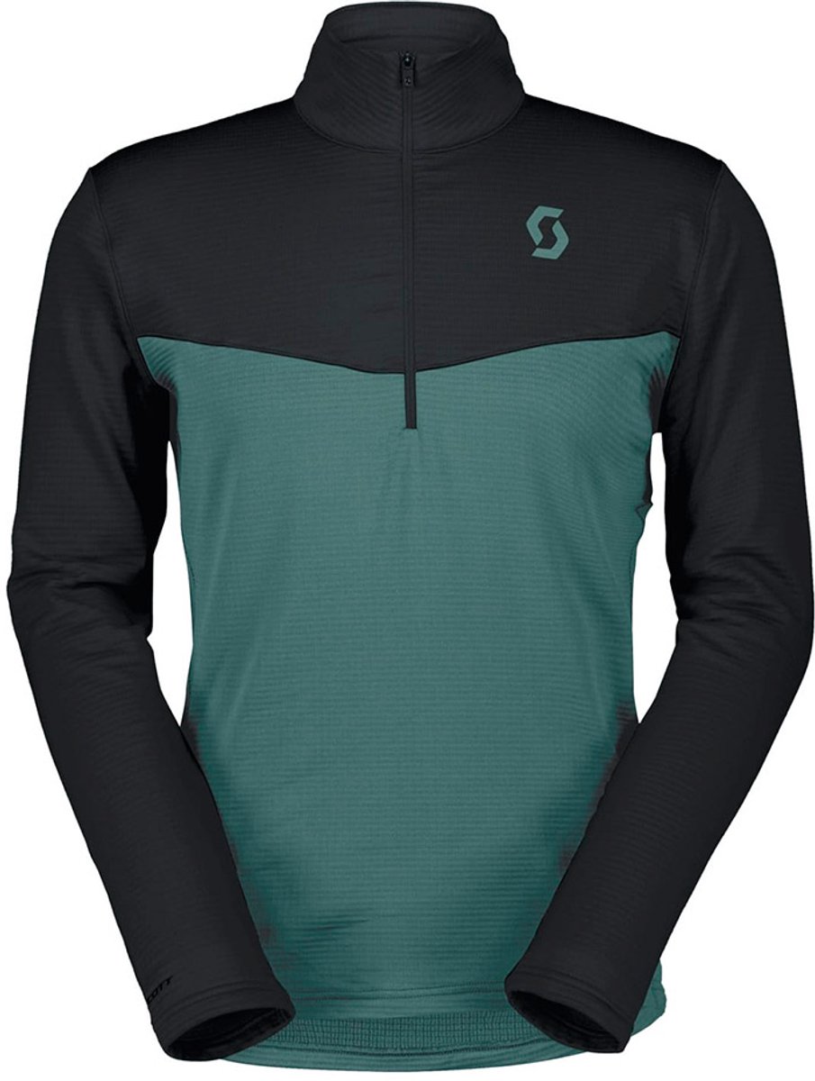 Scott Defined Light Fleece Met Halve Rits Man Zwart