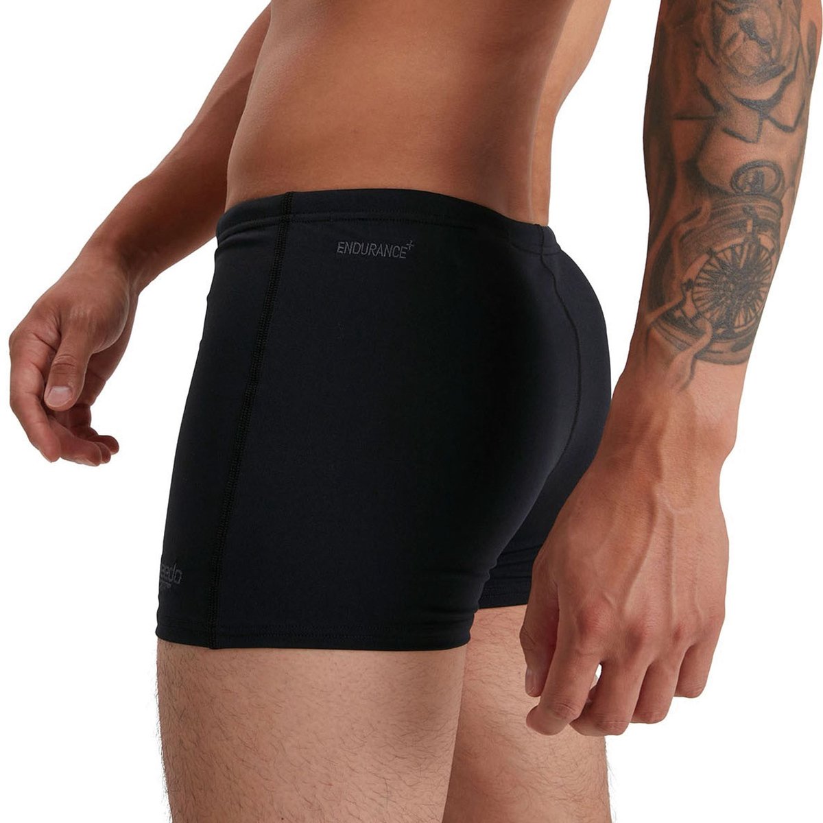 Speedo Endurance+ Aquashort Heren Sportzwembroek - Zwart — afbeelding 22