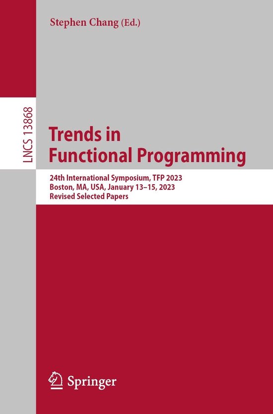 Springer Nature Proceedings Computer Science - Trends in Fun ... - cover