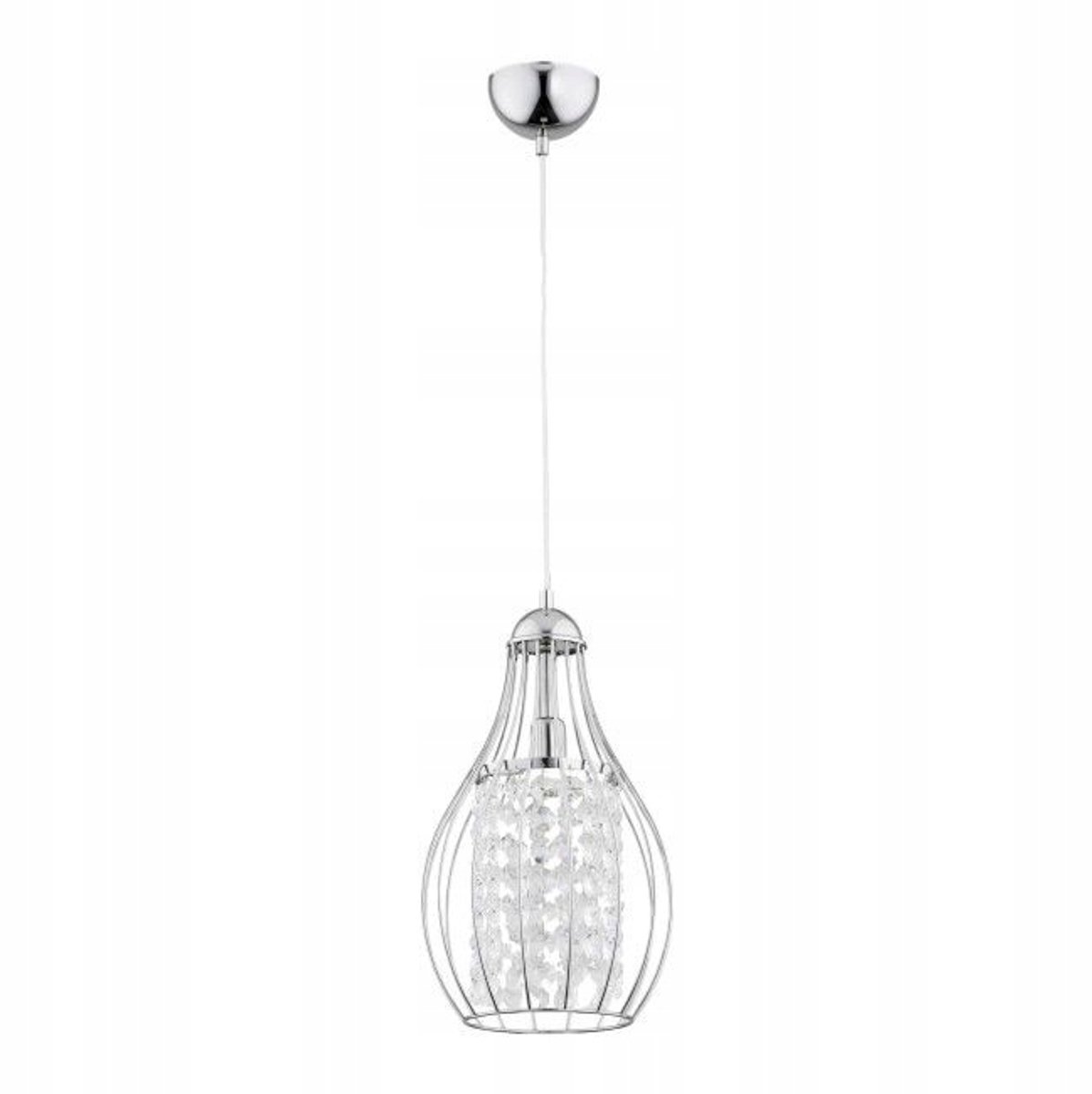 Hanglamp Piro II Chroom met Kristal - E14, 40W