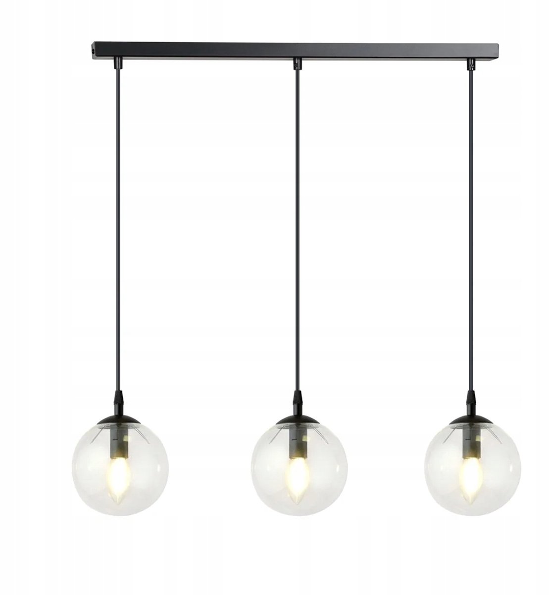 Emibig COSMO 3 Hanglamp Zwart Glas E14 - 3 lichtpunten