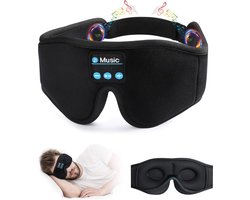 Vitdipy - Bluetooth slaapmasker - Slaapmasker Koptelefoon - Oogmasker Slaap - Muziek - Meditatie masker - Uitstekende geluidskwaliteit - Verstelbaar - Zwart
