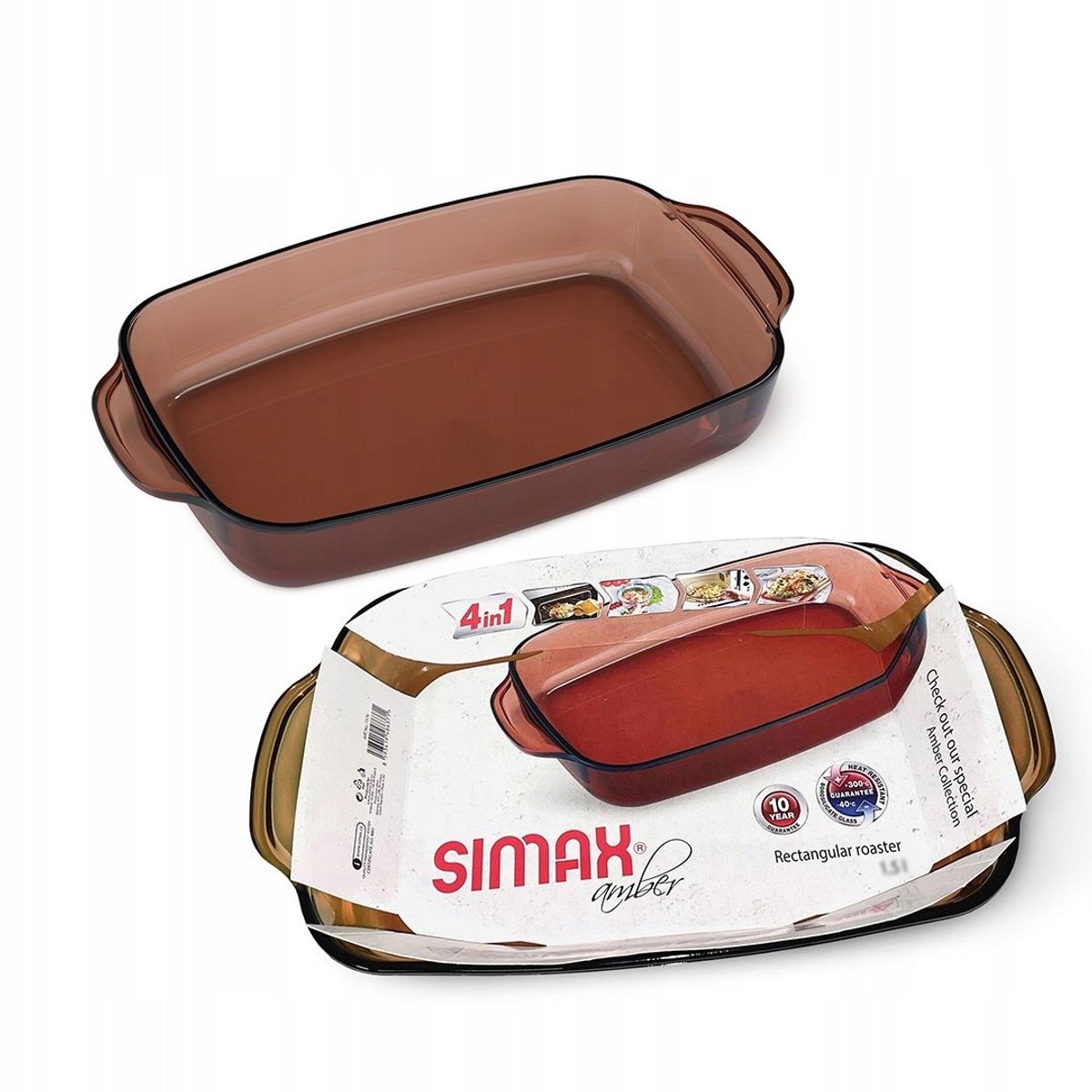 Simax Amber Ovenschaal 2,4L - Hittebestendig borosilicaatglas