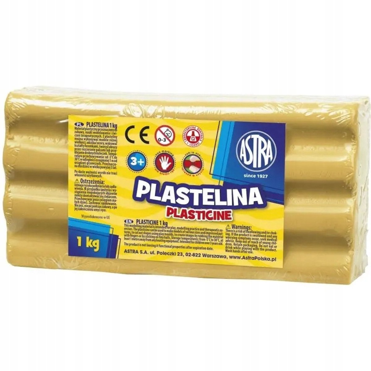 ASTRA Kinderklei Lichtbruin - 1kg Modelklei voor School & Knutselen
