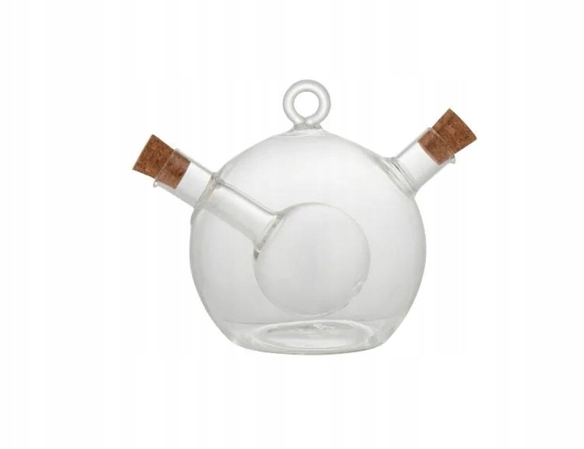 2-in-1 Glazen Olie & Azijn Dispenser met Modern Design
