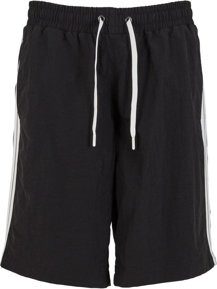 Urban Classics Board Shorts With Patched Stripe Zwembroek XL Nylon Heren Basics Zwart