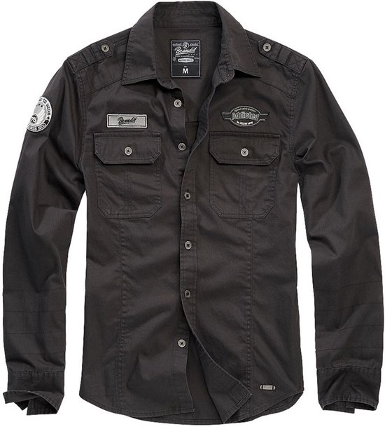 Chemise Brandit -7XL- Luis Vintage Zwart