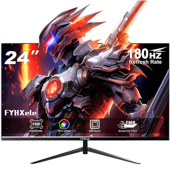 Monitor – Computerscherm – Beeldscherm – Display – Gaming Monitor – 24 Inch – 180Hz Verversingssnelheid – 1ms Reactietijd