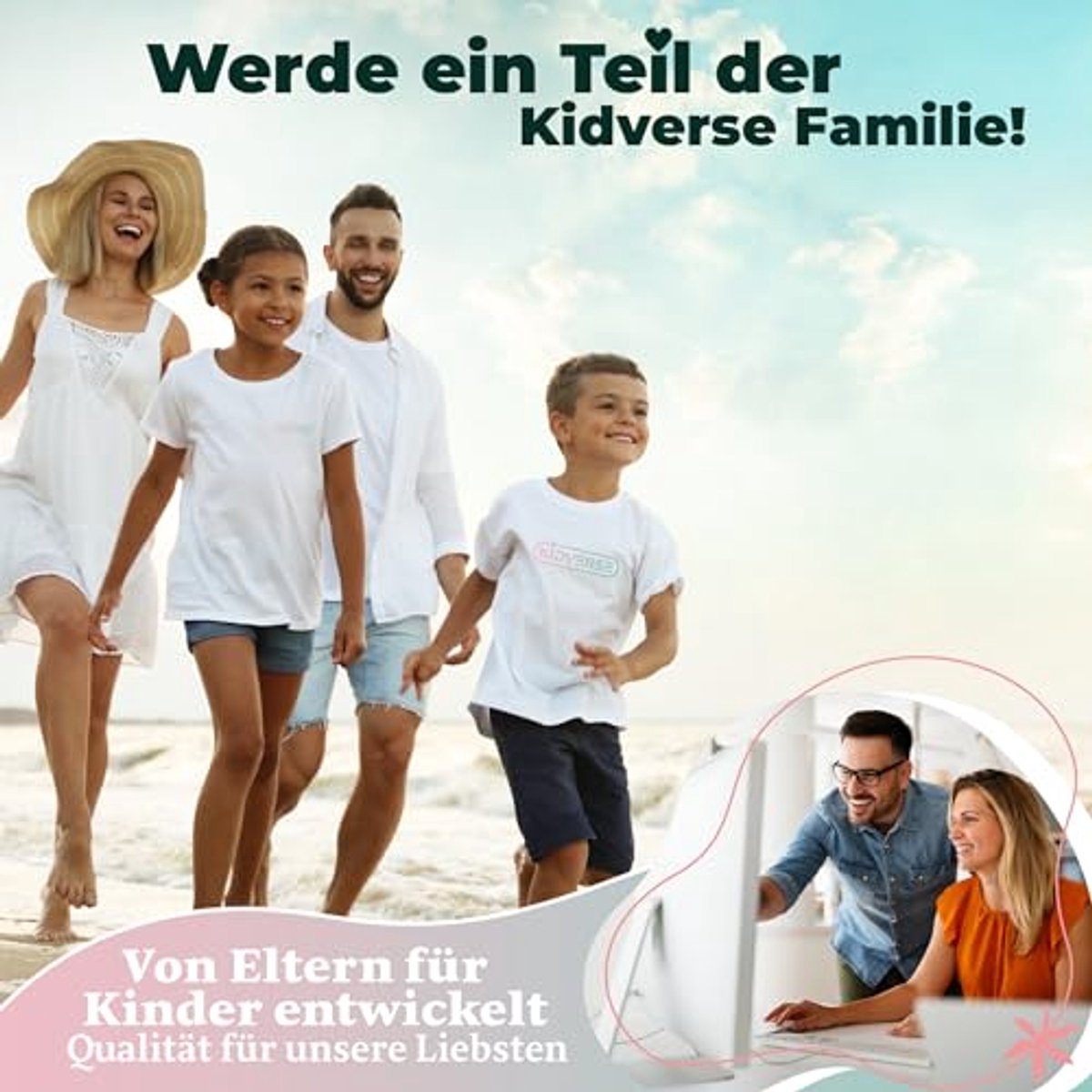 KIDVERSE Zwemluier voor baby's van 0-3 jaar, huidvriendelijke zwemluiers herbruikbaar en absorberend, inclusief draagtas en wasnet, in grootte verstelbare zwemluiers baby