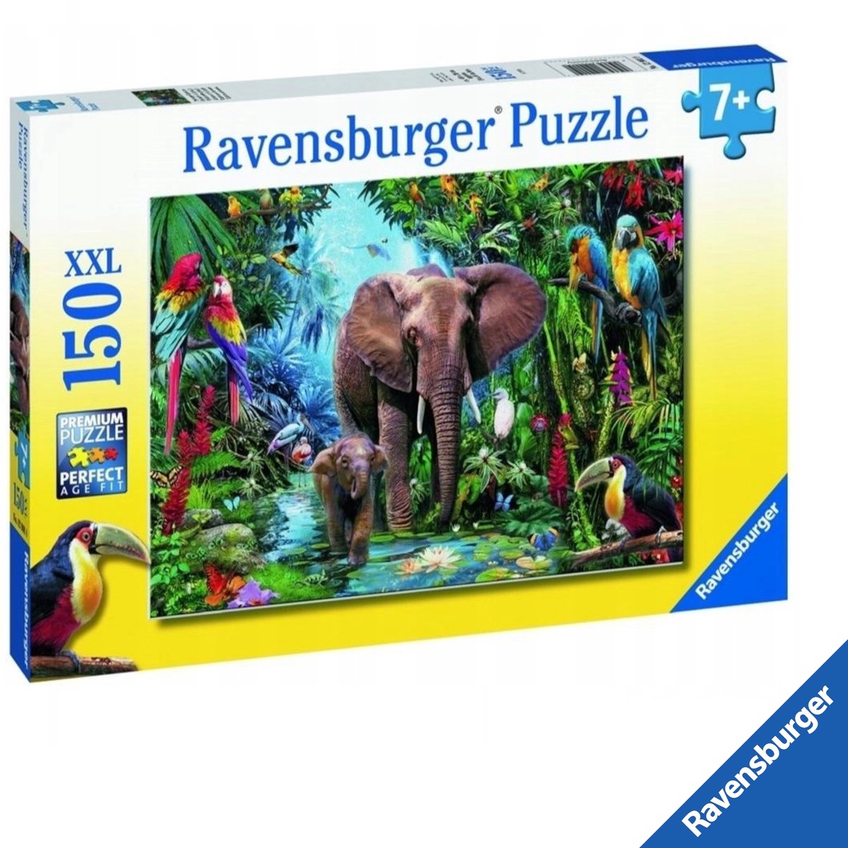 Ravensburger XXL Puzzel 150 Stukken: Olifanten in de Jungle