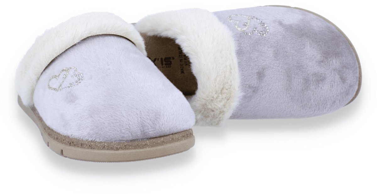 Flexis Dames Pantoffel | Taupe | Maat: 36