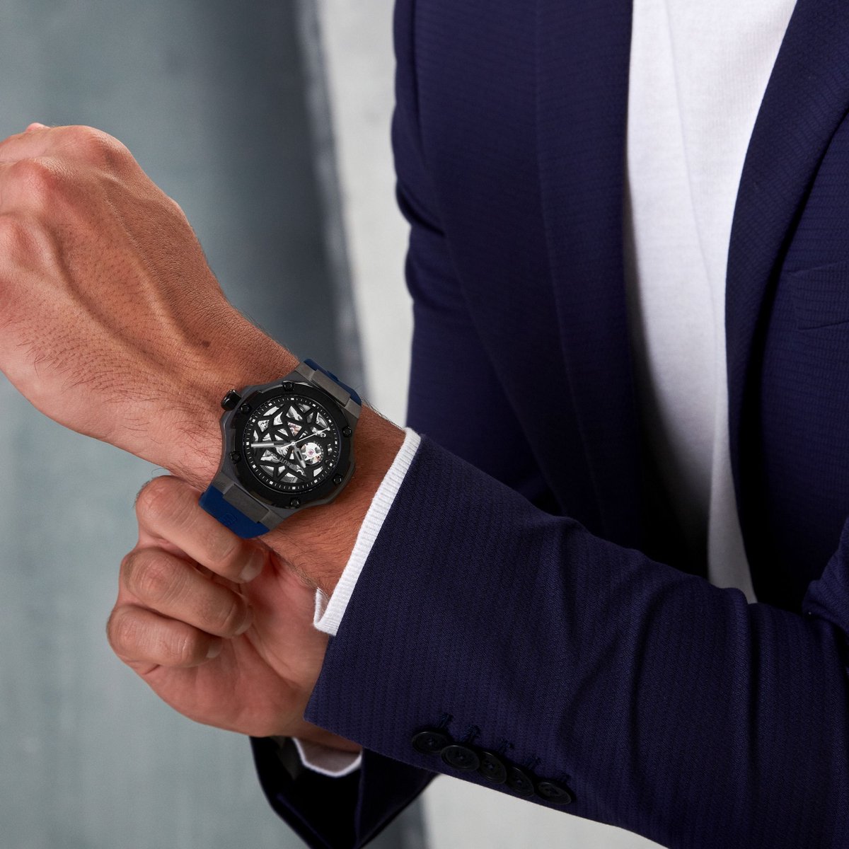 Automatisch horloge Lucardo Black