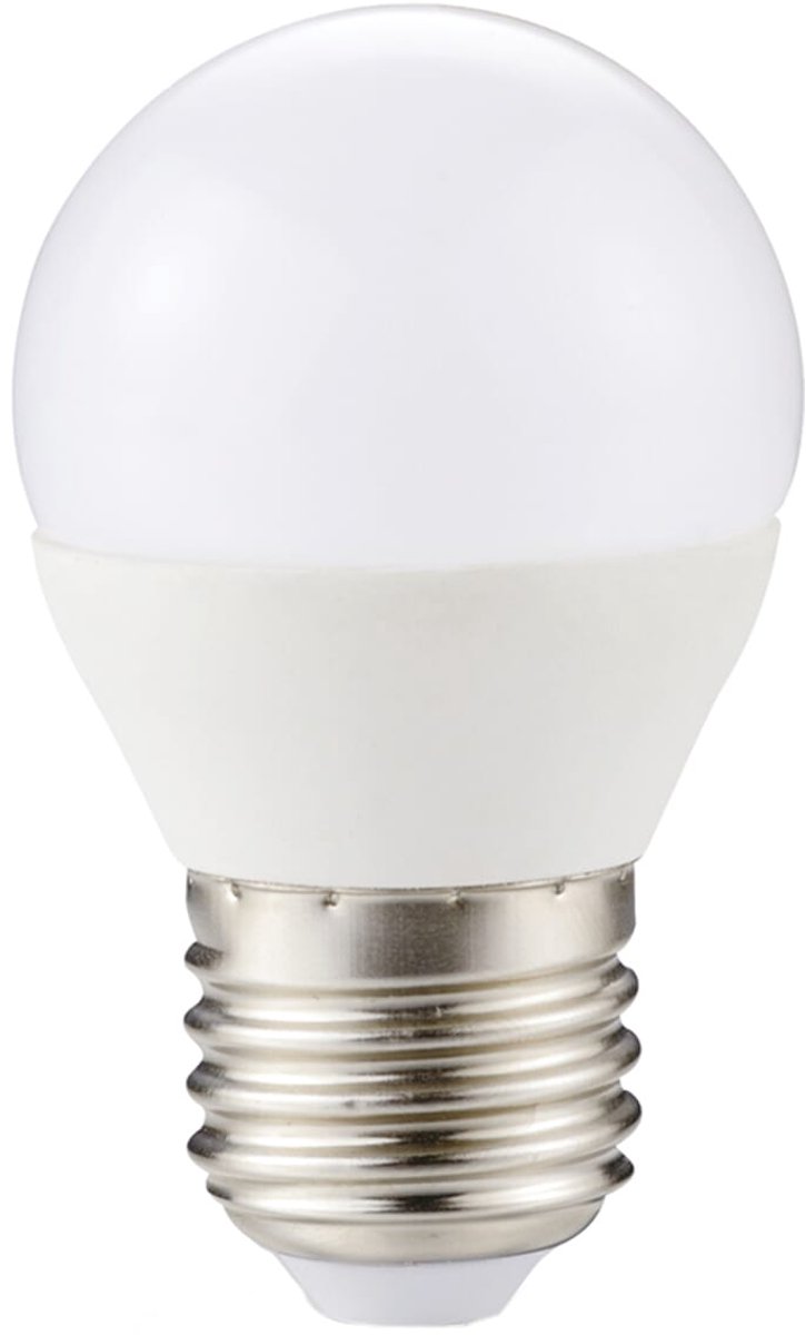 Kobi LED Lamp Mini Bolvorm E27 4.5W - 420lm - 3000K - 230V - Voor Bureau, Bedlamp of Nachtverlichting