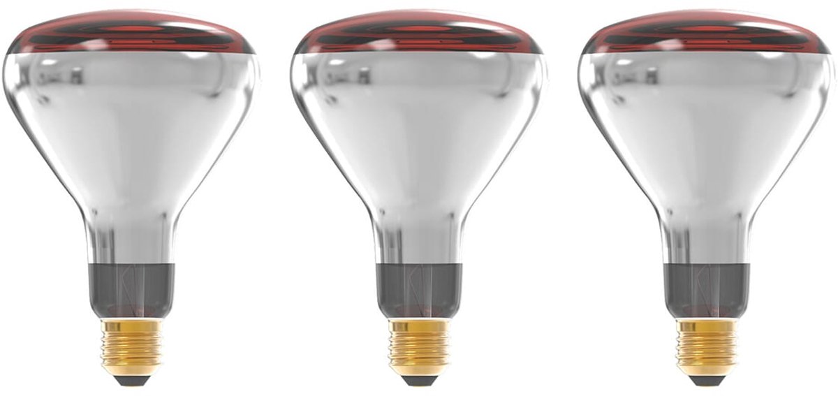 Technik E27 Infraroodlamp Dimbaar 250W - Half Infrarood Lamp R125 - 3 stuks