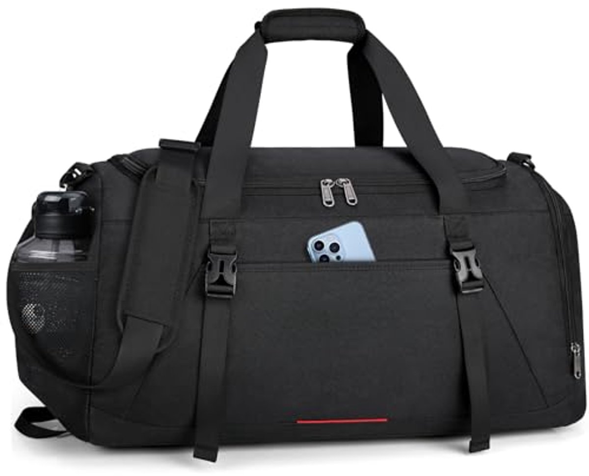 Grote Sporttas met Schoenenvak en Nat Vak - Waterdichte Reis- en Fitnessbag