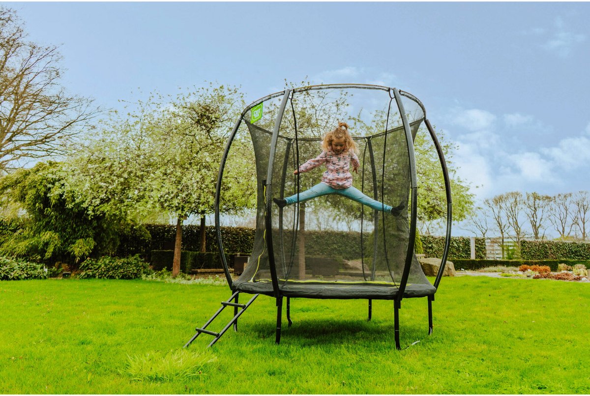 EXIT Silhouette Trampoline ø183cm - Op Poten - Rond - Trampoline Buiten - Voor Kinderen - Groen — afbeelding 7
