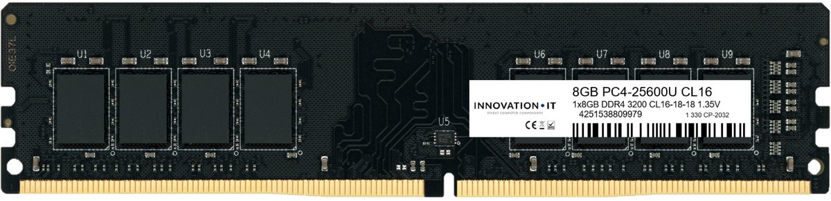 Innovation IT 3200 8GB CL16-18-18 1.35V LD 8-Chip geheugenmodule 1 x 8 GB DDR4