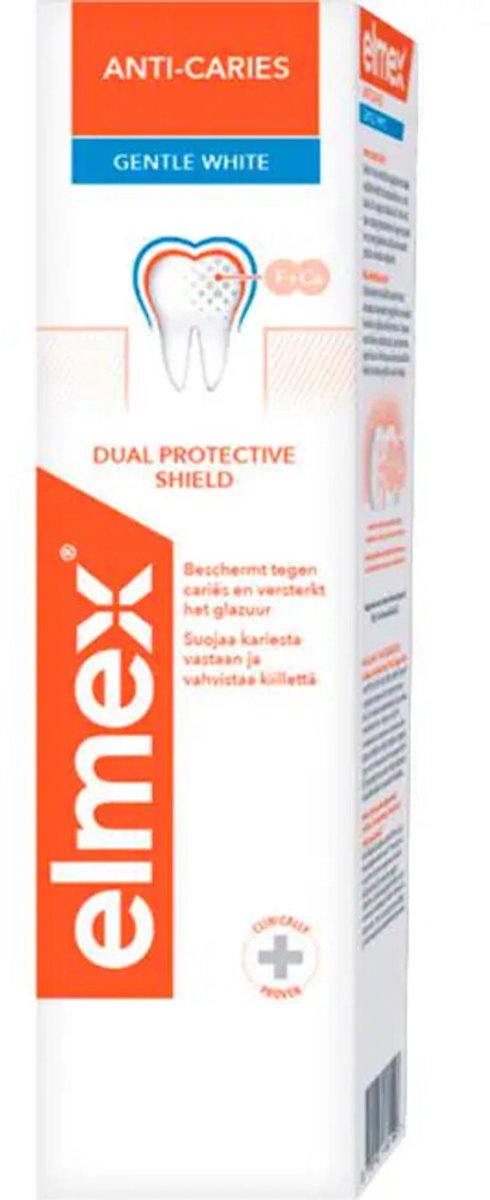 Elmex Tandpasta Anti-Cariës Gentle White - 6 x 75 ml - Voordeelverpakking