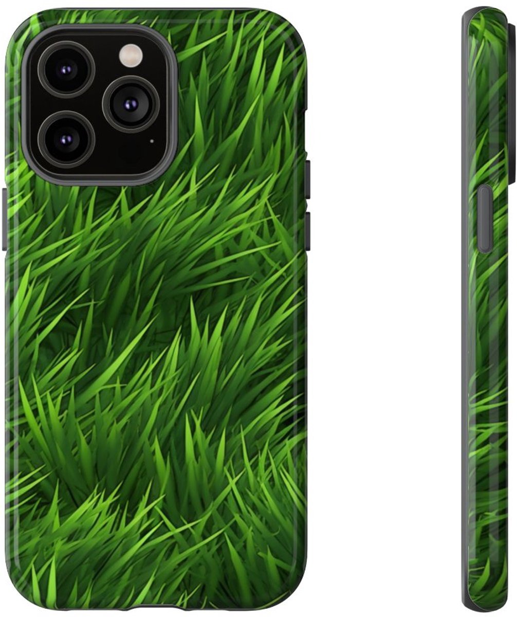 Weelderig Groen Grasstructuur – Telefoonhoesje Geschikt voor iPhone 14 Pro Max