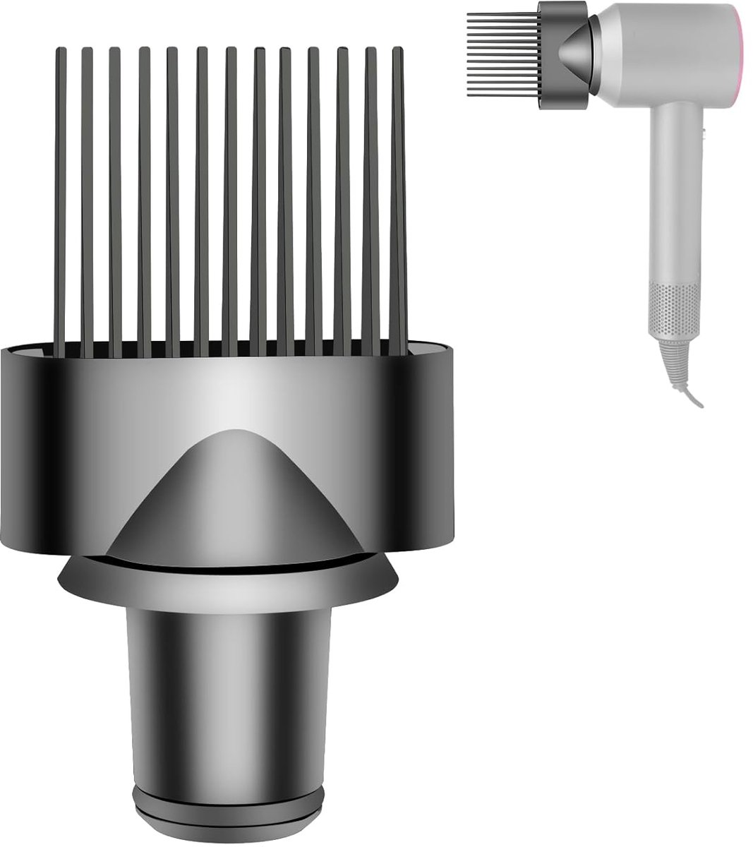 Breedgetande kam geschikt voor Dyson Supersonic haardrogers HD01 HD02 HD03 HD04 HD08