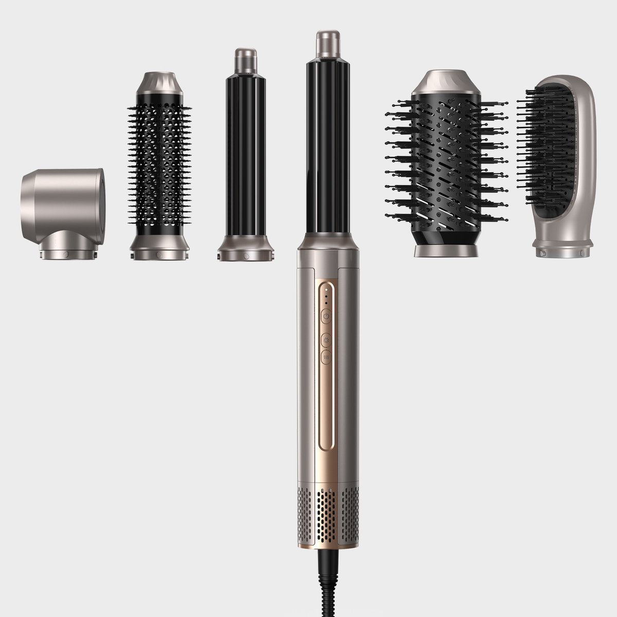 Curly Twist Airstyler – Föhnborstel & Krulborstel – Krultang 6-in-1 Multistyler – Ionische Haarstyler – Voor Alle Haartypes