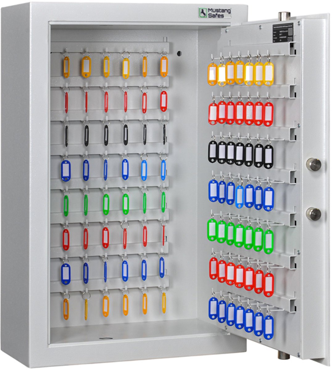 MustangSafes MSK 80-15 S2 - 105 Sleutelhaken - Dubbelbaard Sleutelslot