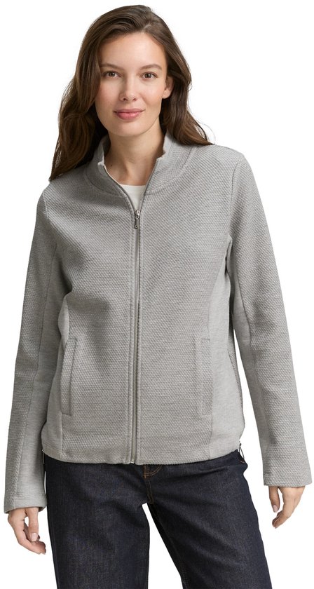 Guess Activewear Sweatjack met opstaande kraag, model 'MAYA' in blauw Guess Activewear Sweatjack met opstaande kraag, model 'MAYA' in blauw