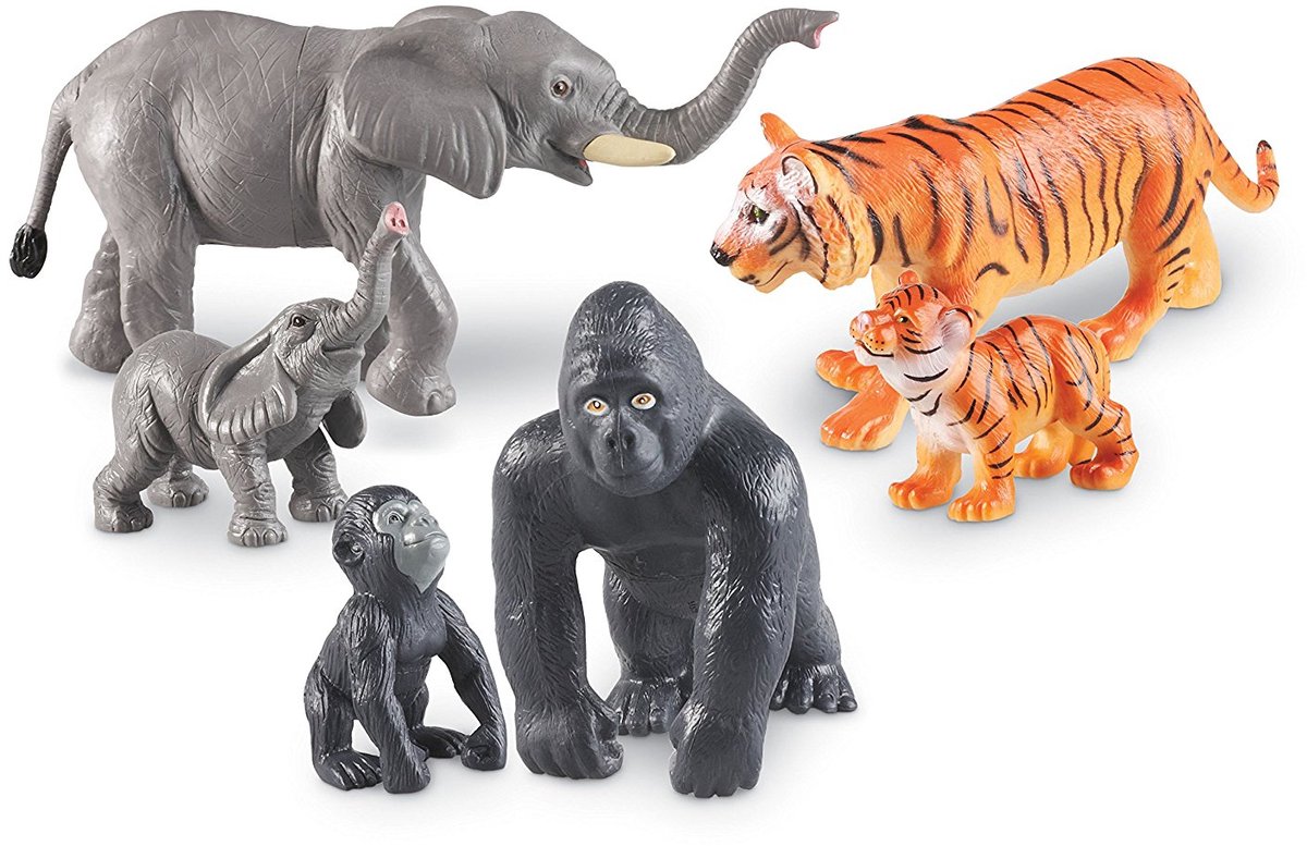 Learning Resources Jumbo Jungle Animals - Mommas And Babies - 2+