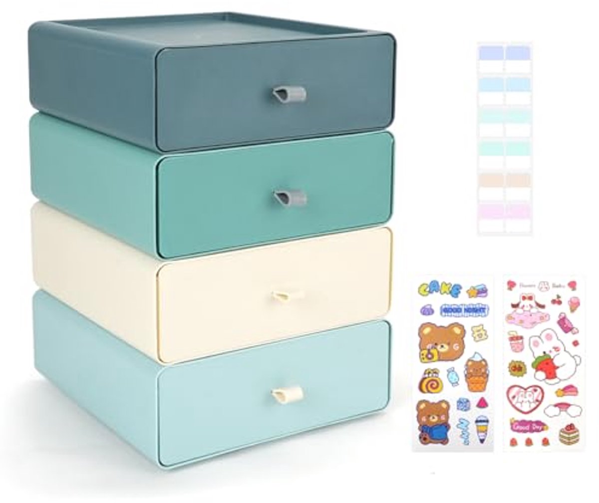 Stapelbare ladeboxen - Cosmetica-organizer en opbergdoos voor make-up en schrijfwaren