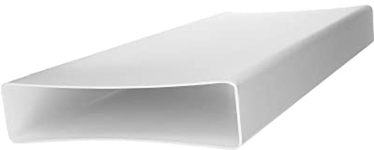 Rectangulaire Buisconnector 220x55mm - 1m Platte Kanaal voor Ventilatie en Luchtcirculatie