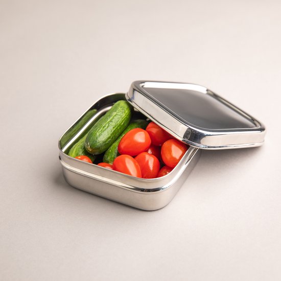 Bols à fruits de Luxe en acier inoxydable - Set de 2 - Boîtes à collation Bols à fruits en acier inoxydable - Enfants - Sans BPA - Talli - Bol à fruits scolaire - Boîte à collation enfant - Boîte à fruits