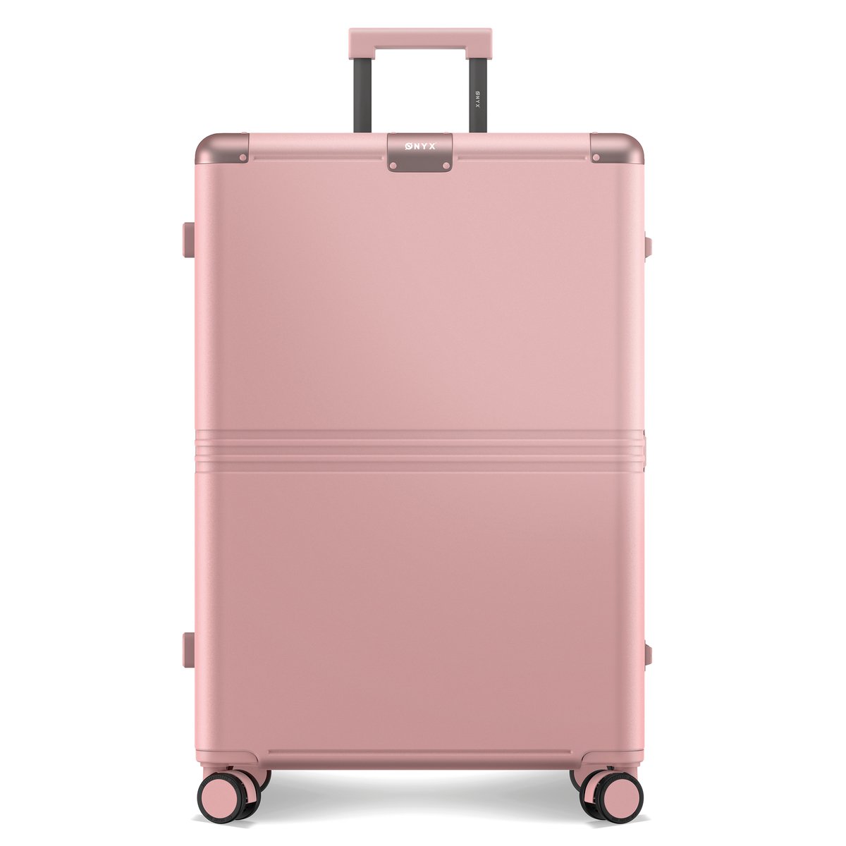 ONYX Hybrid Pro Check-in Koffer Large 100 Liter - Gerecycled Polycarbonaat en Ritsloos Design - Reiskoffer met TSA slot en Spinner wielen - Candy Pink