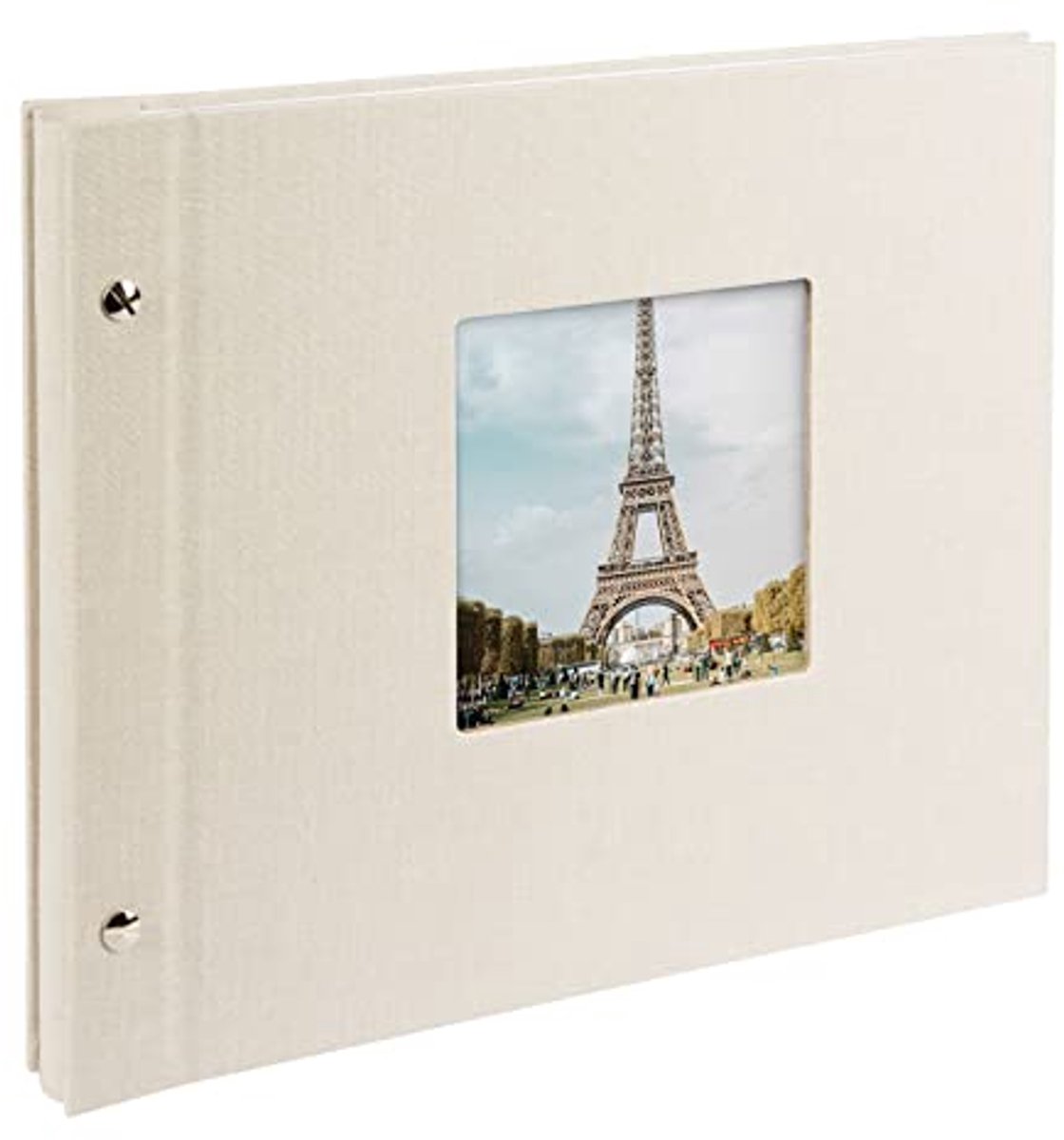 Schroefalbum met foto-uitsparing - 30x25 cm - uitbreidbaar en stijlvol