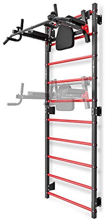 Foto: Wandrek en multifunctioneel dipstation voor thuis fitness 230 x 81 cm