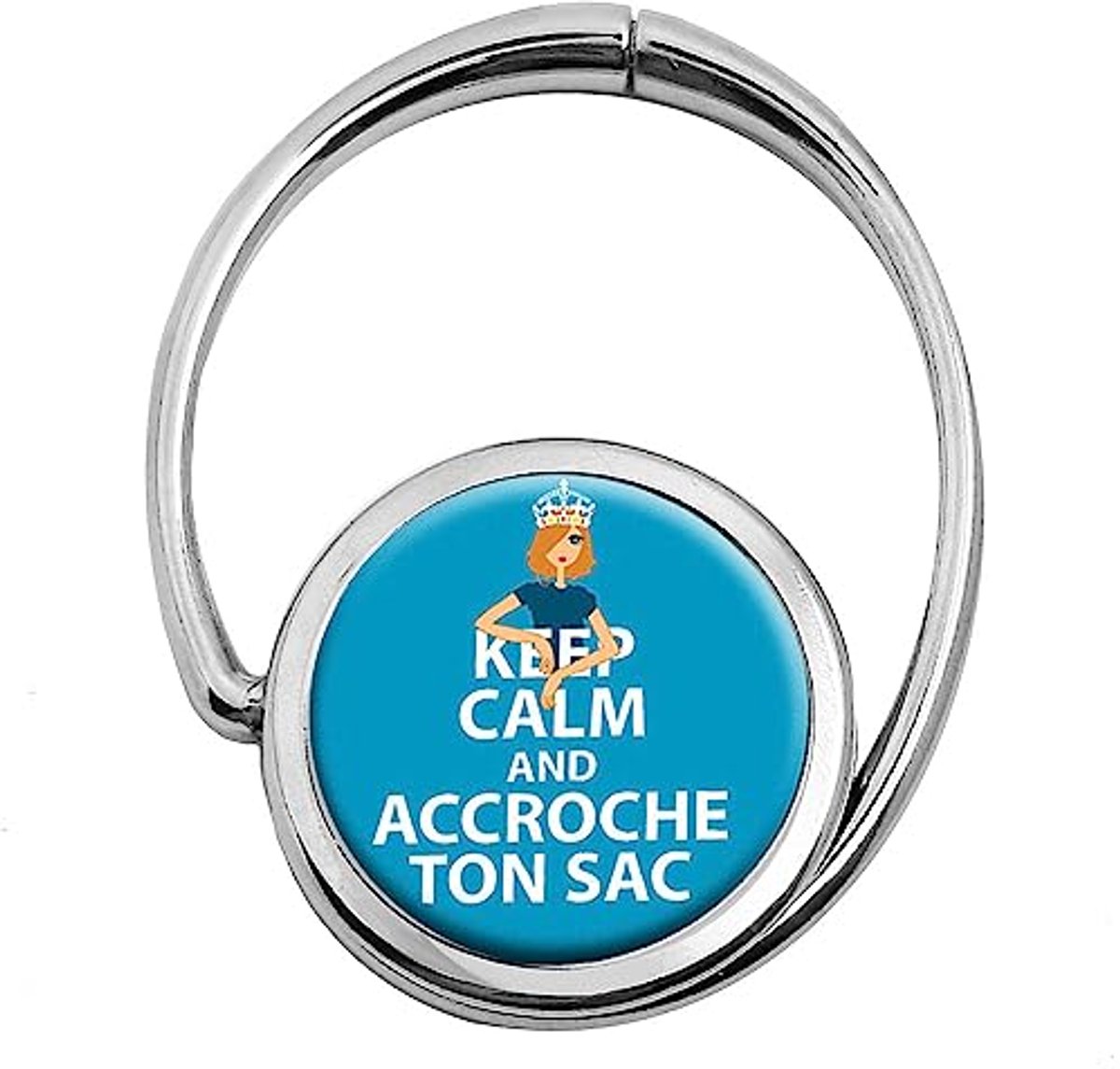 Opvouwbare Tassenhouder met Hangslot - Keep Calm Design