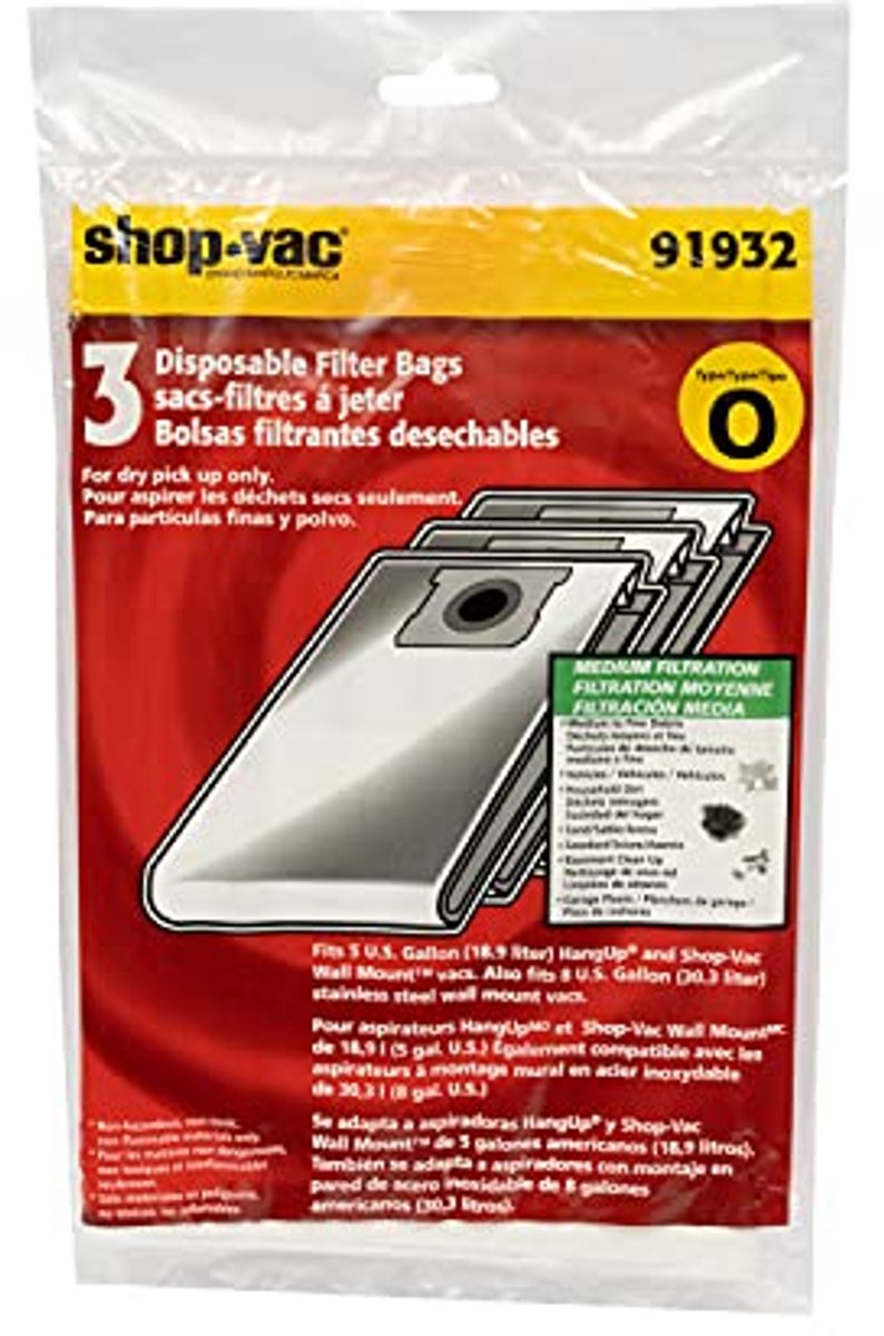 Stofzuigerfilter 5 Gallon voor Hang-Up Stofzuigers