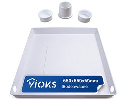 Opvangbak kunststof 65x65x6cm voor wasmachines - Wateropvang en Afvoer