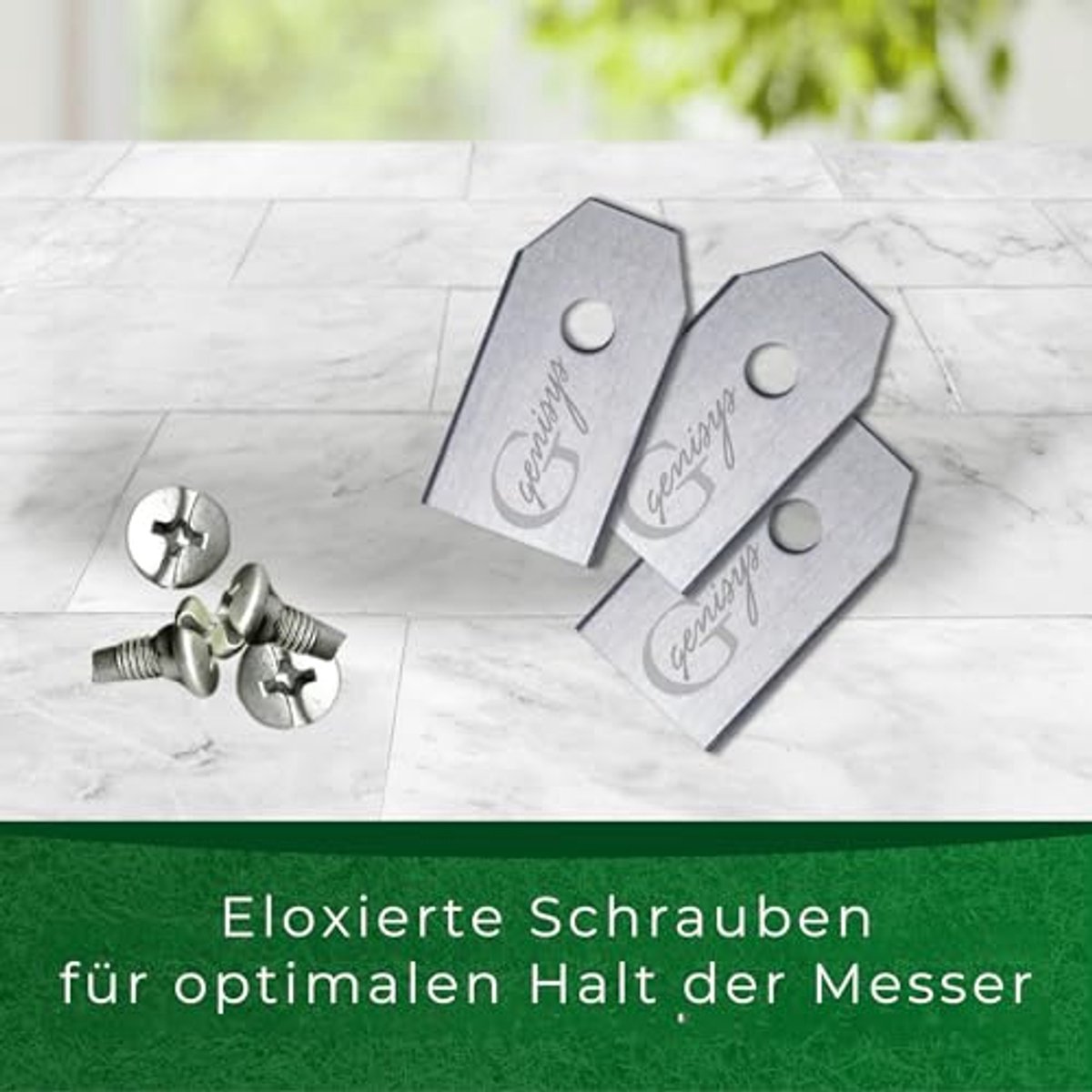 Vervangend mes voor robotmaaiers Roestvrij staal 1-gat - afbeelding 3