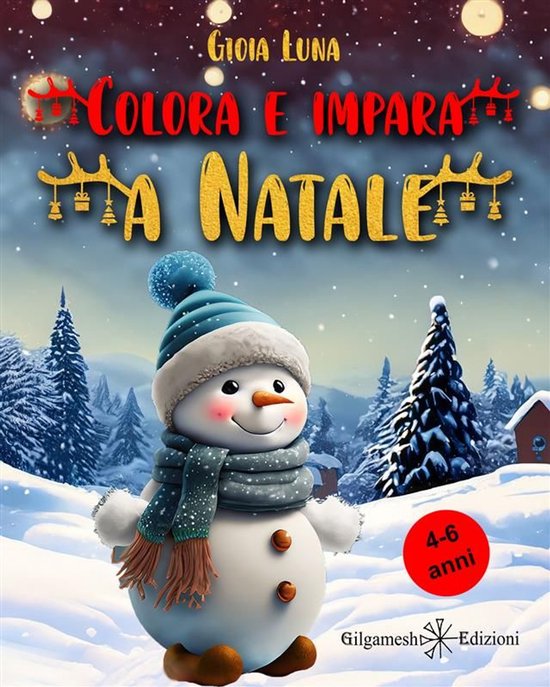 AN - Libri per bambini 25 - Colora e impara a Natale - cover