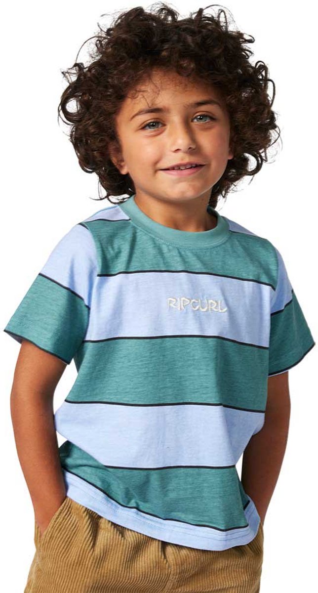 Rip Curl Grom Energy T-shirt Met Korte Mouwen 7-8 Years Jongen Blauw