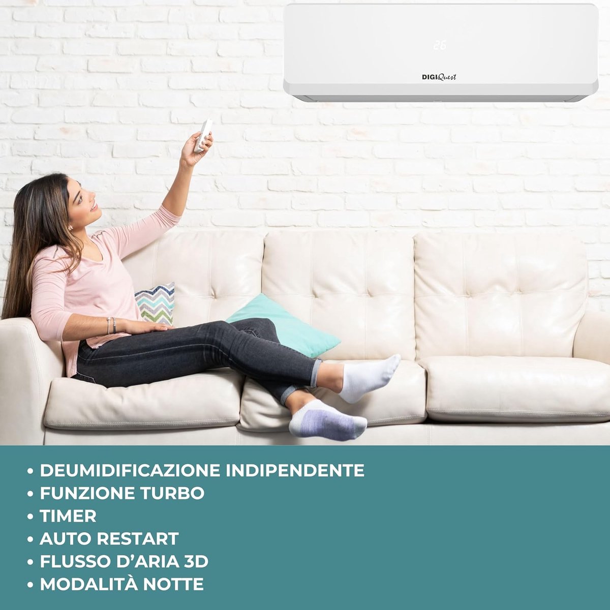 Afbeelding 3 van Inverter Airconditioning 12000 BTU met Wifi en Turbofunctie