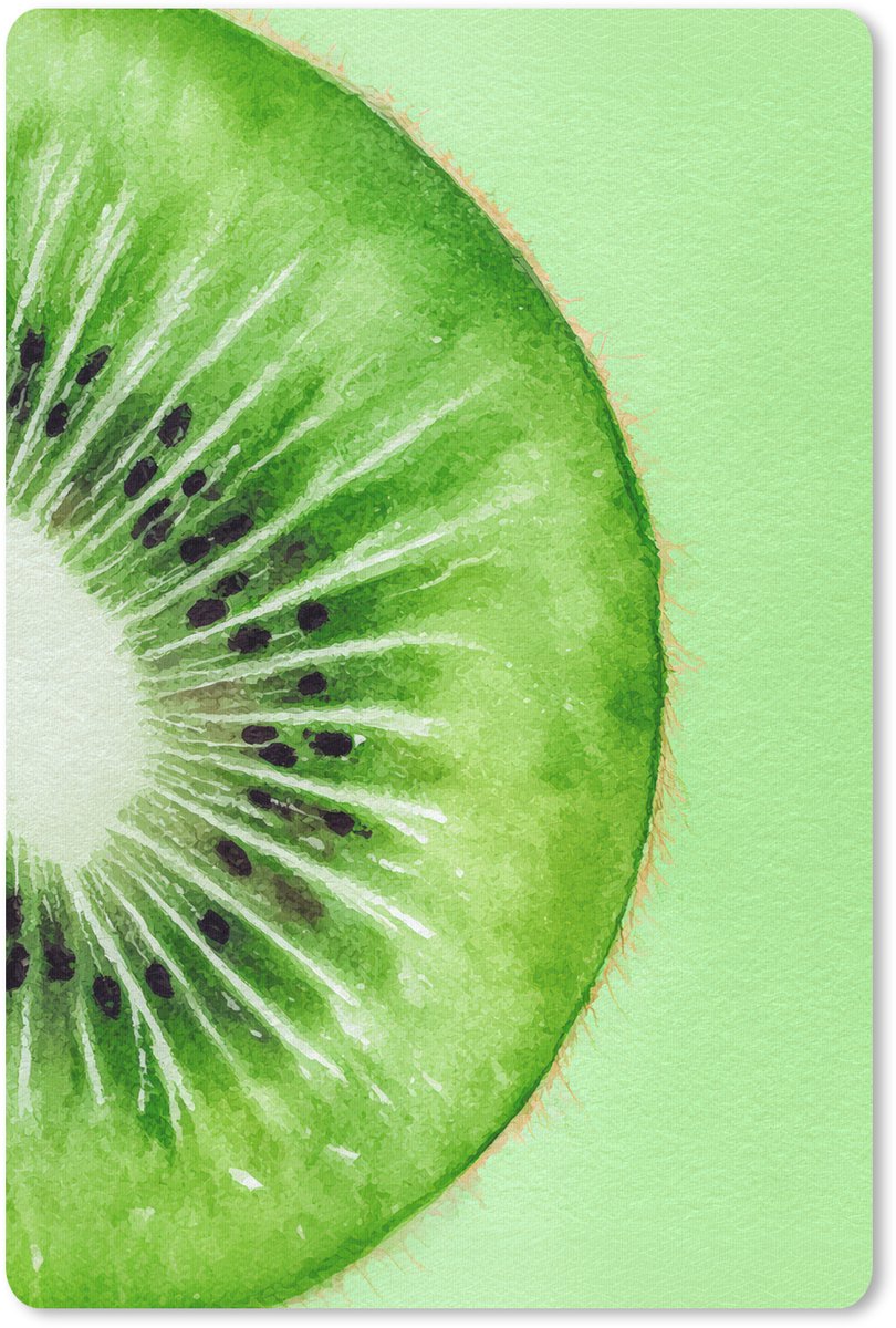 Muismat 18x27 cm - Mousepad Kiwi - Groen - Fris - Muismatten